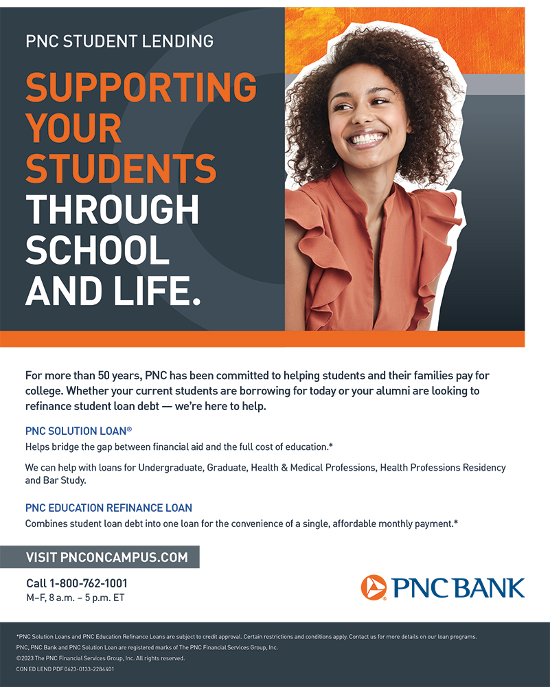 Ad PNC Bank Student Lending Spring 2024 PASFAA Pennsylvania